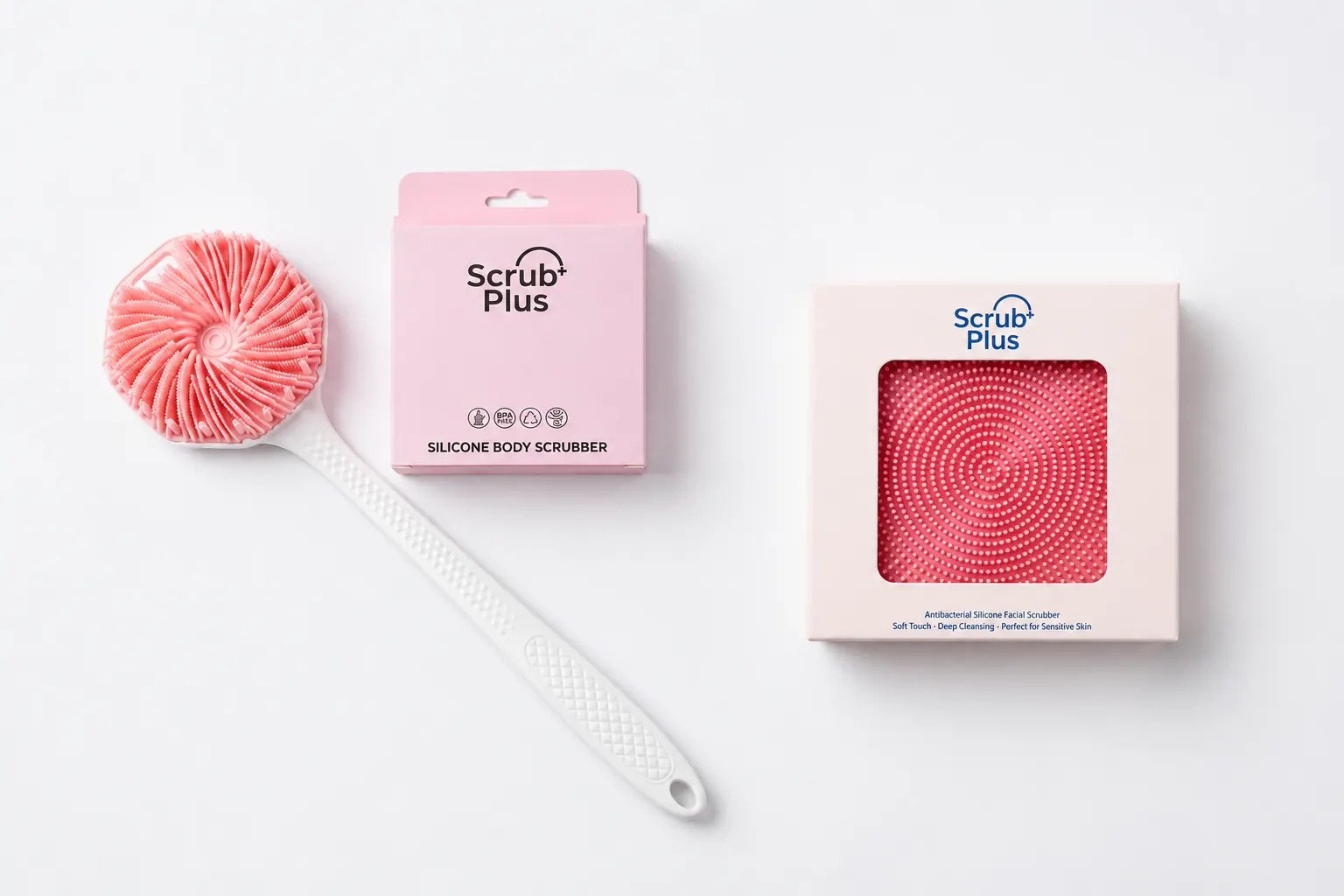 بكج ليفة الجسم مع الذراع وليفة الوجه من Scrub Plus